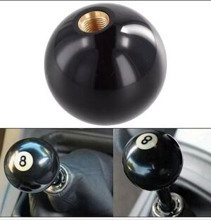 New 8 Ball Gear Shift Knob With Adapters